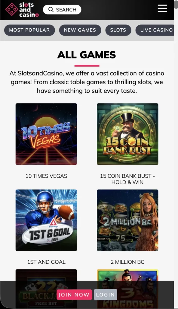 Popular Games for USA Players