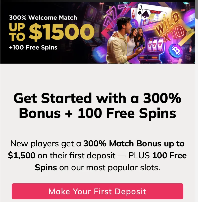 Welcome Bonus for New Players